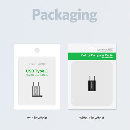 UGREEN USB 3.1 Type-C to Micro USB Adapter - Black (30865)