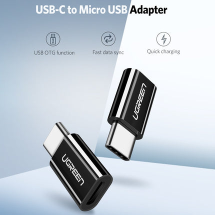 UGREEN USB 3.1 Type-C to Micro USB Adapter - Black (30865)