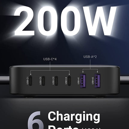 UGREEN 40913 Nexode 200W USB-C Desktop Charger