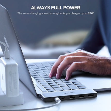 UGREEN Dual Type-C 5 in 1 to 3*USB3.0+ USB-C Female+PD Converter (50775)