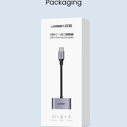 UGREEN 60165 USB-C to Dual USB-C Adapter
