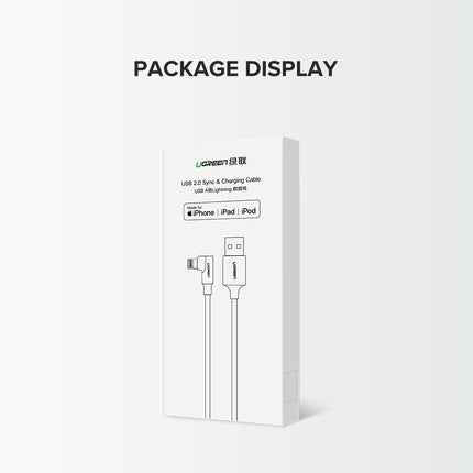 UGREEN 60521 USB-A to 8-pin 90 Degree Angel Cable 1M