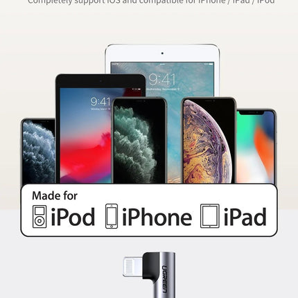 UGREEN 60763 90 Degree USB-C to iPhone 8-pin Cable 1M