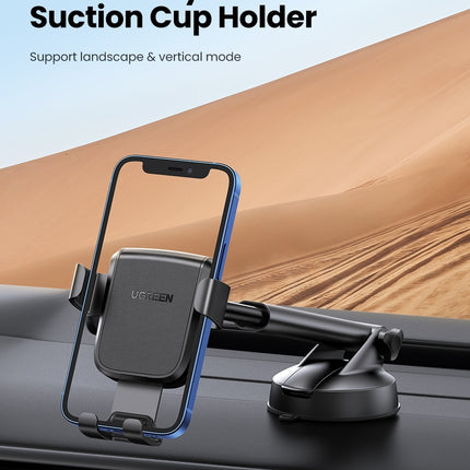 UGREEN 60990 Gravity Phone Holder with Suction Cup (Black)