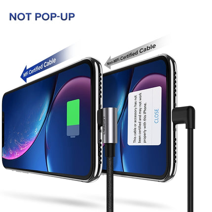 UGREEN 70733 USB-A to 8-pin iPhone Cable 90 Degree 2M