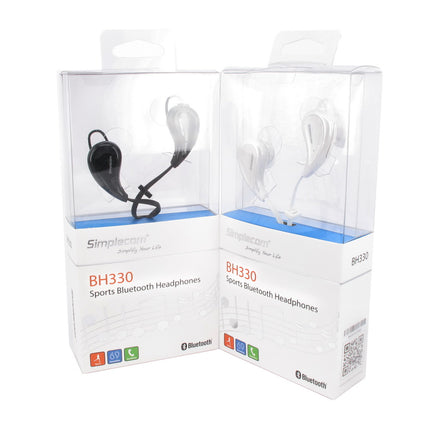 Simplecom BH330 Sports In-Ear Bluetooth Stereo Headphones White