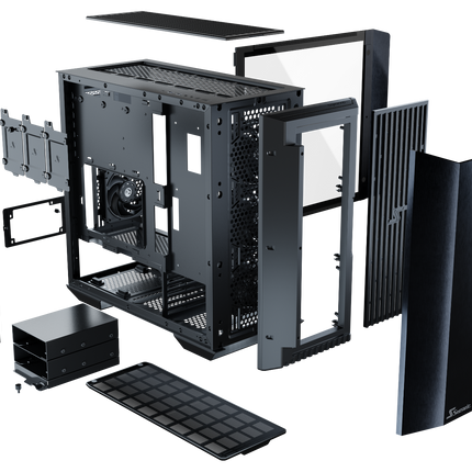 Seasonic Syncro Q704 Aluminum Case with Syncro DPC-850 850W 80 Plus Platinum PSU &amp; Connect Module RED DOT AWARD WINNER 2021