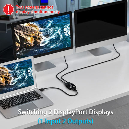 Simplecom CM202 Bi-Directional 2 Way DisplayPort Switch Selector DP 1.4 8K