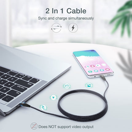 CHOETECH MIX00086 (XCC-1003 x2) 60W USB-C M to M 1.2m Cable 2pcs Combo Pack