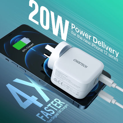 CHOETECH PD5002 QC3.0 18W + PD 20W Fast Charger