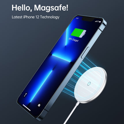 CHOETECH T580-F 15W Magsafe Wireless Fast Charger With 1M Cable (White)