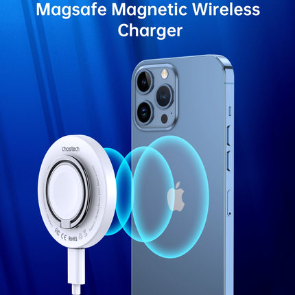 CHOETECH T603-F Ring Holder and Magnetic 15W Wireless Charger for Phone/airPod/iWatch
