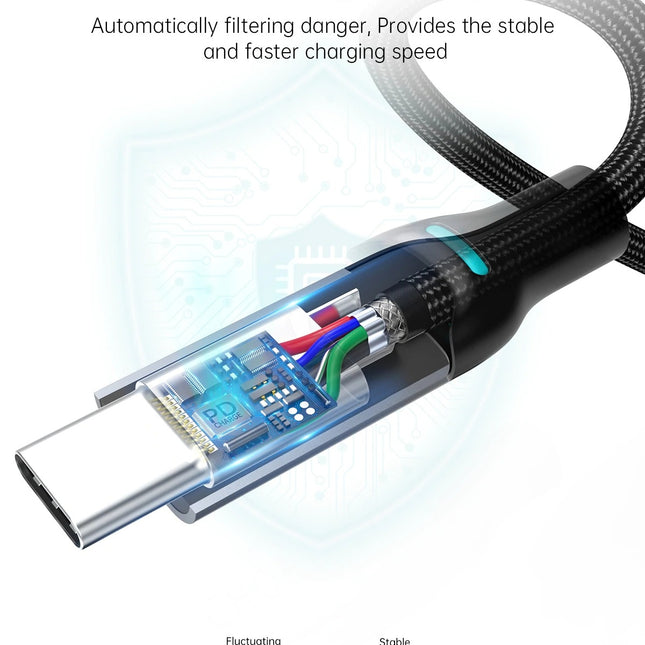 CHOETECH XCC-1002 USB-C to USB-C PD100W 5A Fast Charging Cable 1.8M