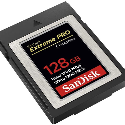 SanDisk 128GB Extreme PRO CFexpress Card Type B - SDCFE-128G-GN4NN READ 1700 MB/S WRITE 1200MB/S