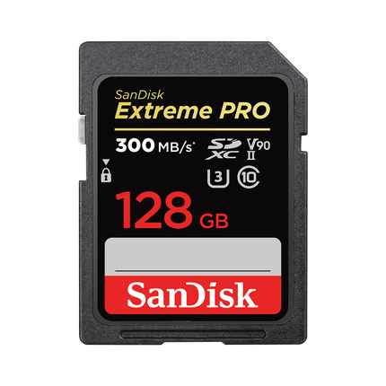 SanDisk 128GB Extreme PRO SDHC and SDXC UHS-II card SDSDXDK-128G-GN4IN