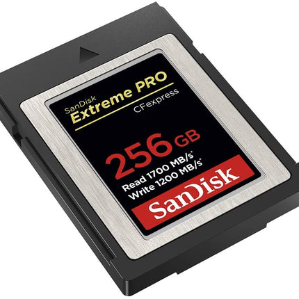 SanDisk 256GB Extreme PRO CFexpress Card Type B - SDCFE-256G-GN4NN READ 1700 MB/S WRITE 1200MB/S