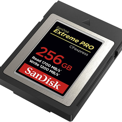SanDisk 256GB Extreme PRO CFexpress Card Type B - SDCFE-256G-GN4NN READ 1700 MB/S WRITE 1200MB/S