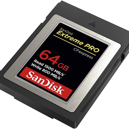 SanDisk 64GB Extreme PRO CFexpress Card Type B - SDCFE-064G-GN4NN READ 1500 MB/S WRITE 800MB/S