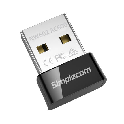 Simplecom NW602 AC600 Dual Band Nano USB WiFi Wireless Adapter