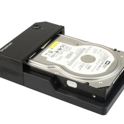 Simplecom SD323 USB 3.0 Horizontal SATA Hard Drive Docking Station for 3.5" 2.5" HDD Black