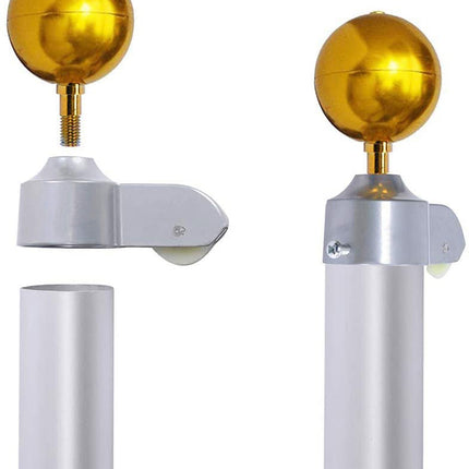 6.2M Australia Sectional Flag Pole Kit Australian Outdoor Aussie Flags Flagpole