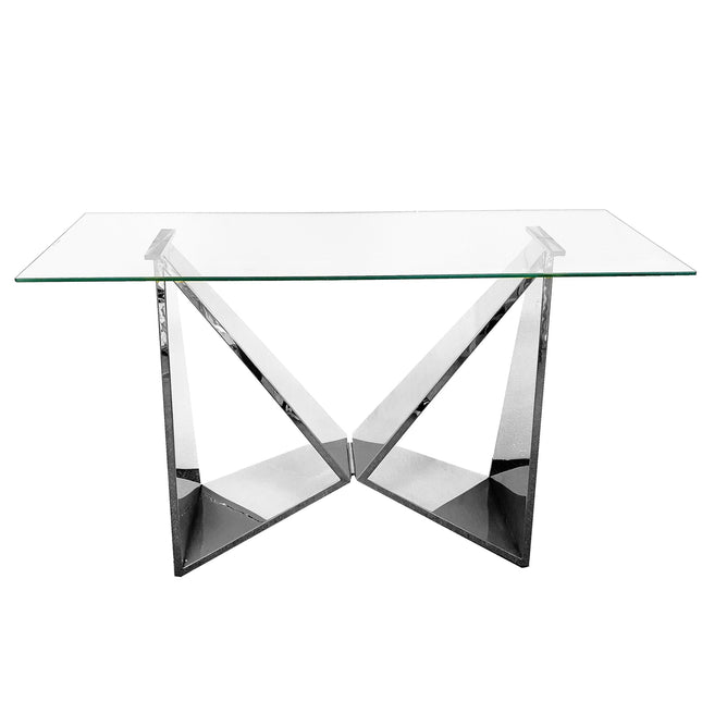 LUXE Silver Console Table