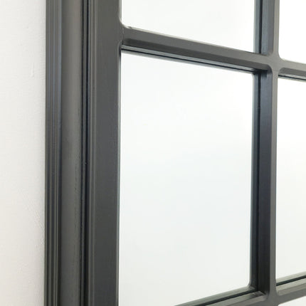 Window Style Mirror - Black Arch 70 CM x 130 CM