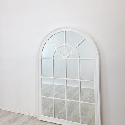 Window Style Mirror - White Arch 100 CM x 150 CM