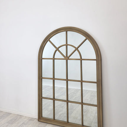 Window Style Mirror - Taupe Arch 100 CM x 150 CM