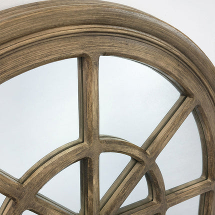X-Large Window Style Mirror - Taupe Arch 100 CM x 180 CM