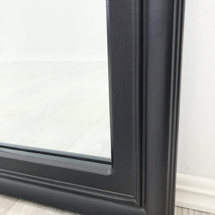 Window Style Mirror - Black Rectangle 95cm x 130cm