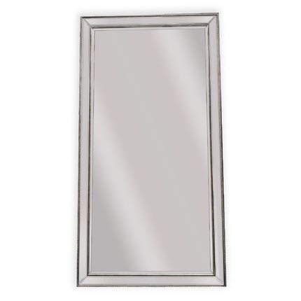 Silver Beaded Framed Mirror - X Large 190cm x 100cm