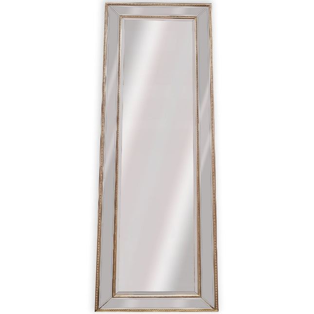 Medium Gold Beaded Framed Mirror - 70cm x 170cm
