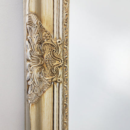 French Provincial Ornate Mirror - ANTIQUE CHAMPAGNE - X Large 100cm x 190cm