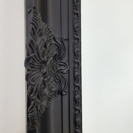French Provincial Ornate Mirror - BLACK - X Large 100cm x 190cm