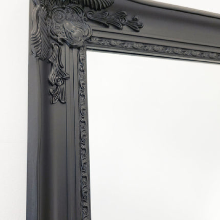 French Provincial Ornate Mirror - BLACK - X Large 100cm x 190cm