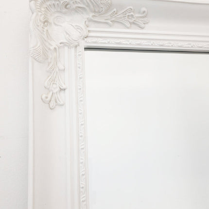 French Provincial Ornate Mirror - WHITE - X Large 100cm x 190cm