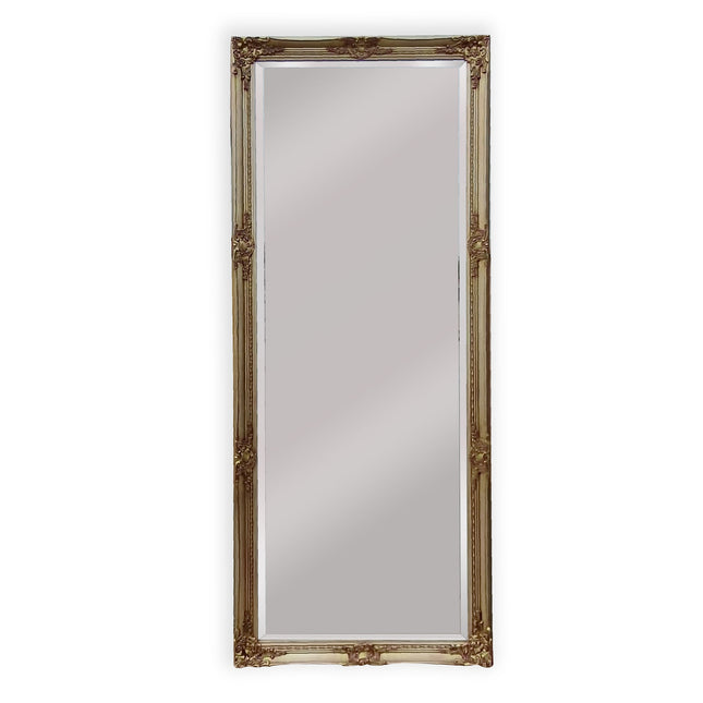 French Provincial Ornate Mirror - Champagne - Medium 70cm x 170cm