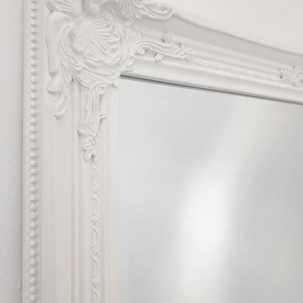 French Provincial Ornate Mirror - White - Medium 70cm x 170cm
