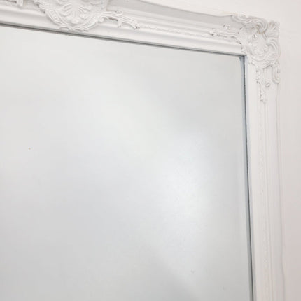 French Provincial Ornate Mirror - White - Small 80cm x 110cm