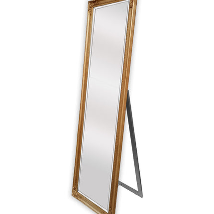 French Provincial Ornate Mirror - Gold - Free Standing 50cm x 170cm