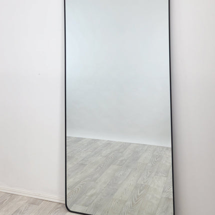 Black Metal Rectangle Mirror - X-Large 100cm x 200cm