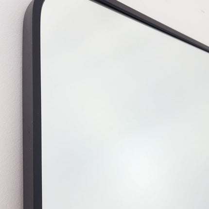 Black Metal Rectangle Mirror - X-Large 100cm x 200cm