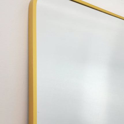 Gold Metal Rectangle Mirror - X-Large 100cm x 200cm