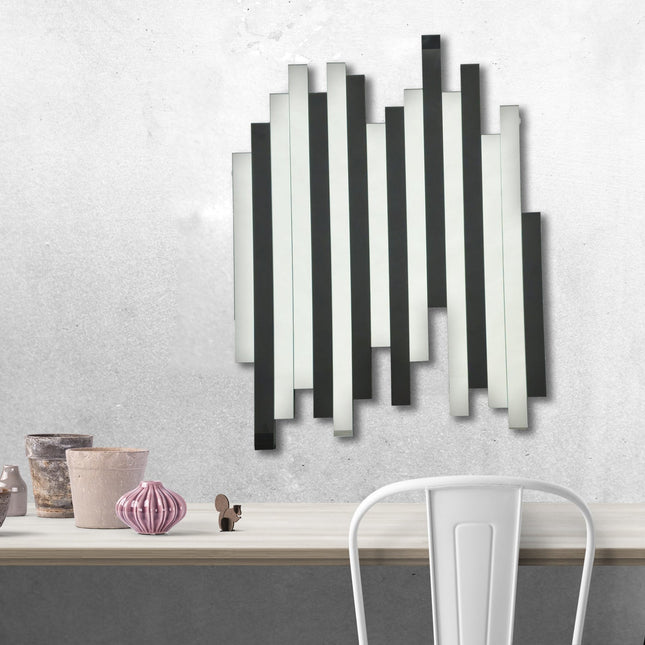 Luxe Panel Mirror - BLACK