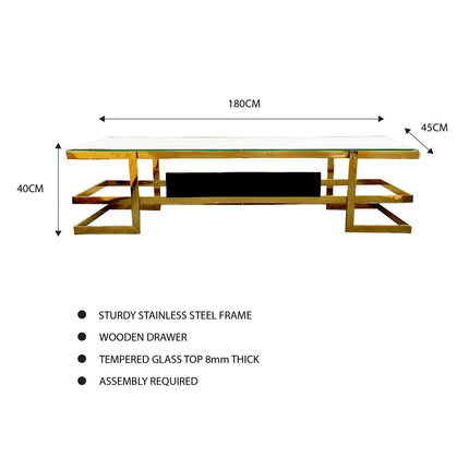 Alexa - Gold TV Unit