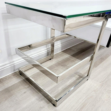 Alexa - Silver TV Unit