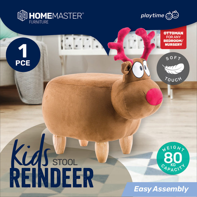 Home Master Kids Animal Stool Reindeer Character Premium Quality &amp; Style