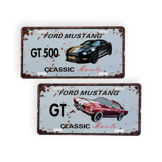 Handy Hardware 18PCE Vintage Aussie Muscle Car Plate Signs Ford 15cm x 30cm + 2 Bonus Plates