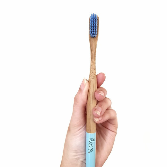 BAMBOO ADULTS TOOTHBRUSH(4 PK) BLUE